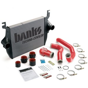 Ford F250 Intercooler Kit - Banks Power - Techni-Cooler - Red - `03-`04